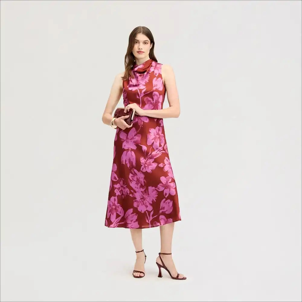 Cowl Neck Maxi Dress