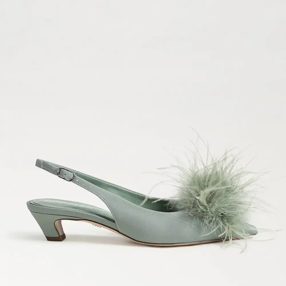 Finch Feather Slingback Pump