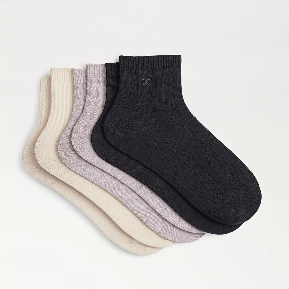 3 Pack Cotton Texture Anklet