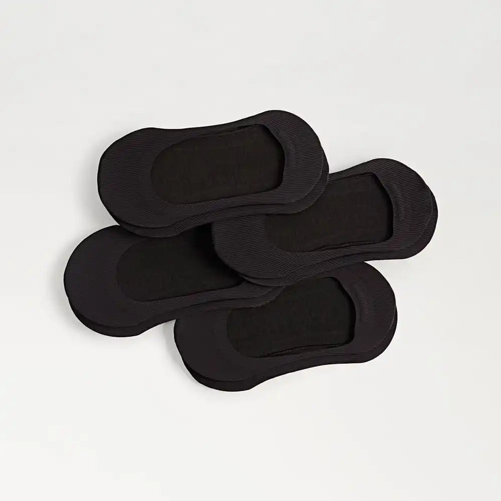4-Pack Invisible Ribbed Liner Socks